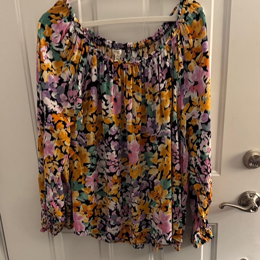Floral Off-Shoulder Women Top